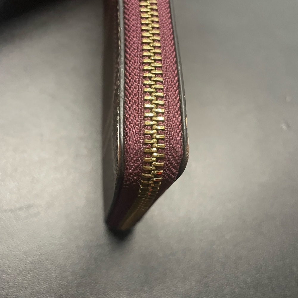 Coach Plaid Wallet - Brown and Pink - Picture 6 of 9